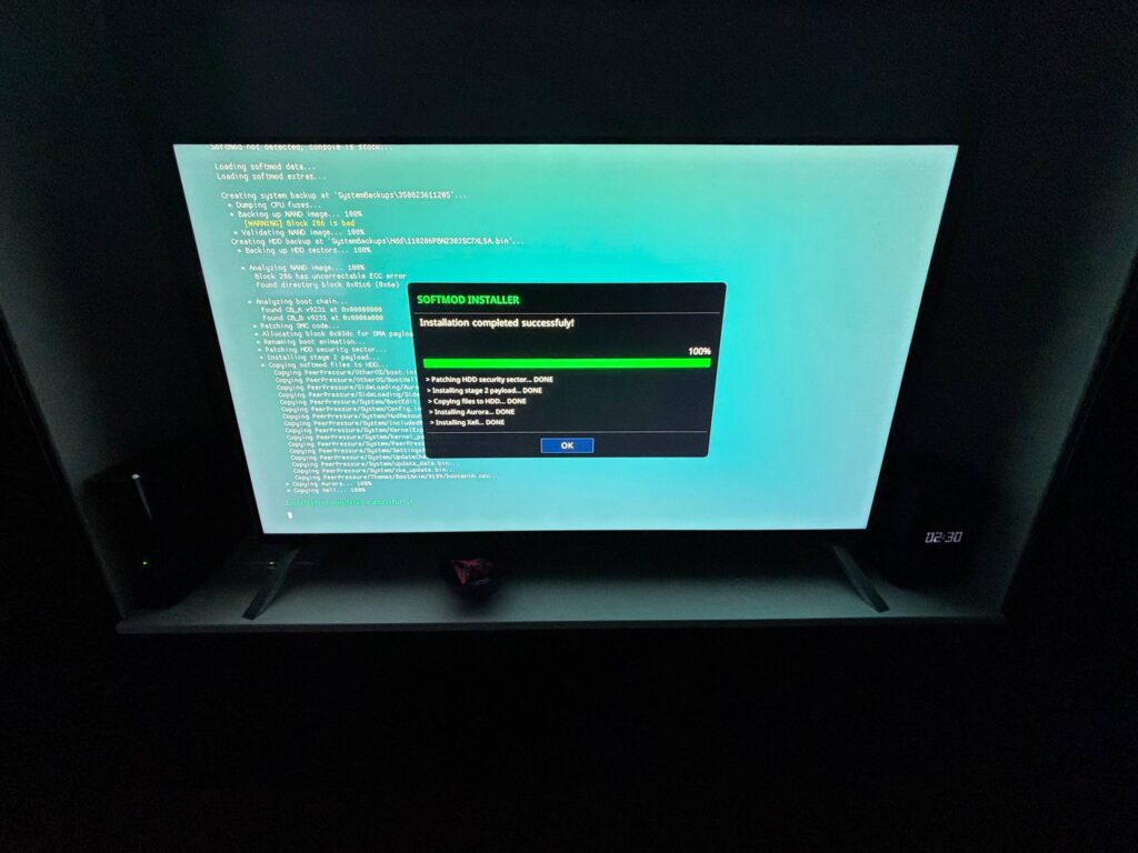 softmod installing process