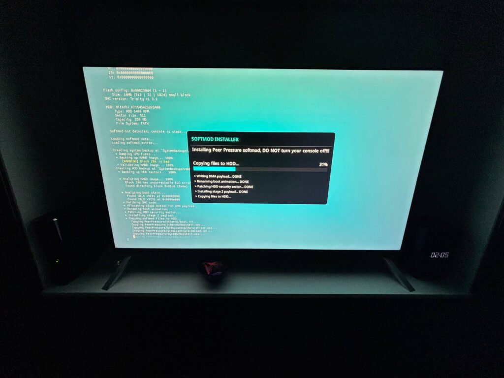 softmod installing process
